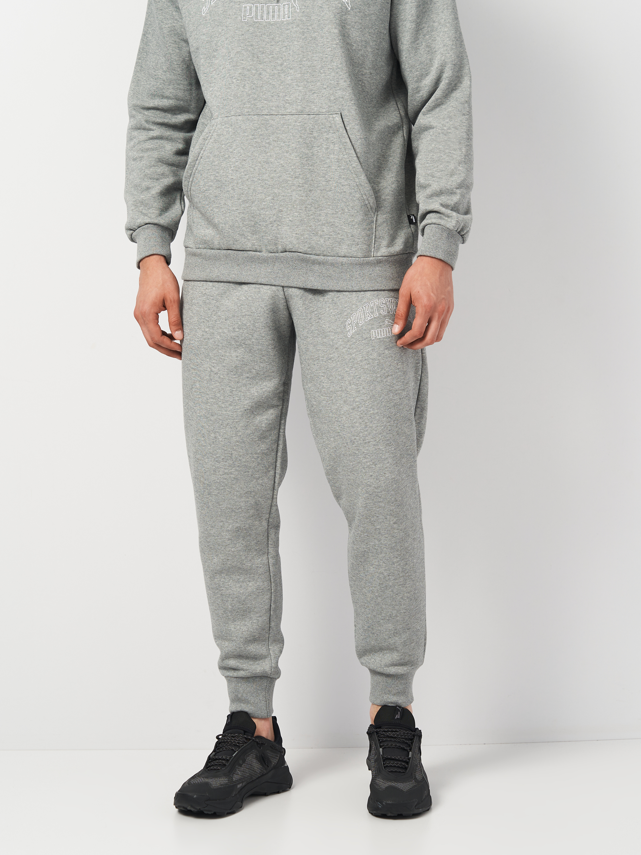 Акція на Спортивні штани чоловічі Puma Ess+ Logo Lab Sweatpants 68177603 XS Сірі від Rozetka