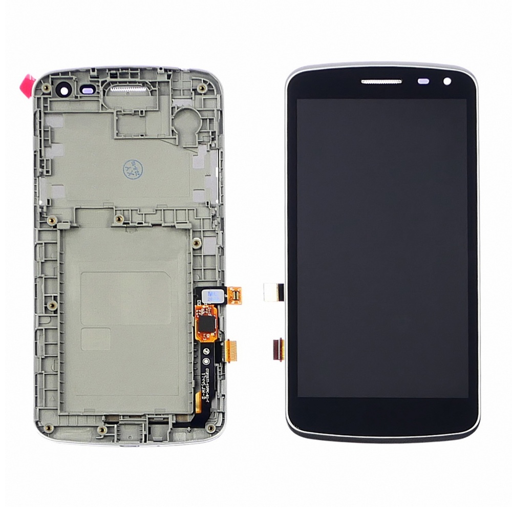 

Дисплей для LG K5 X220 Dual Sim с чёрным тачскрином с серой корпусной рамкой