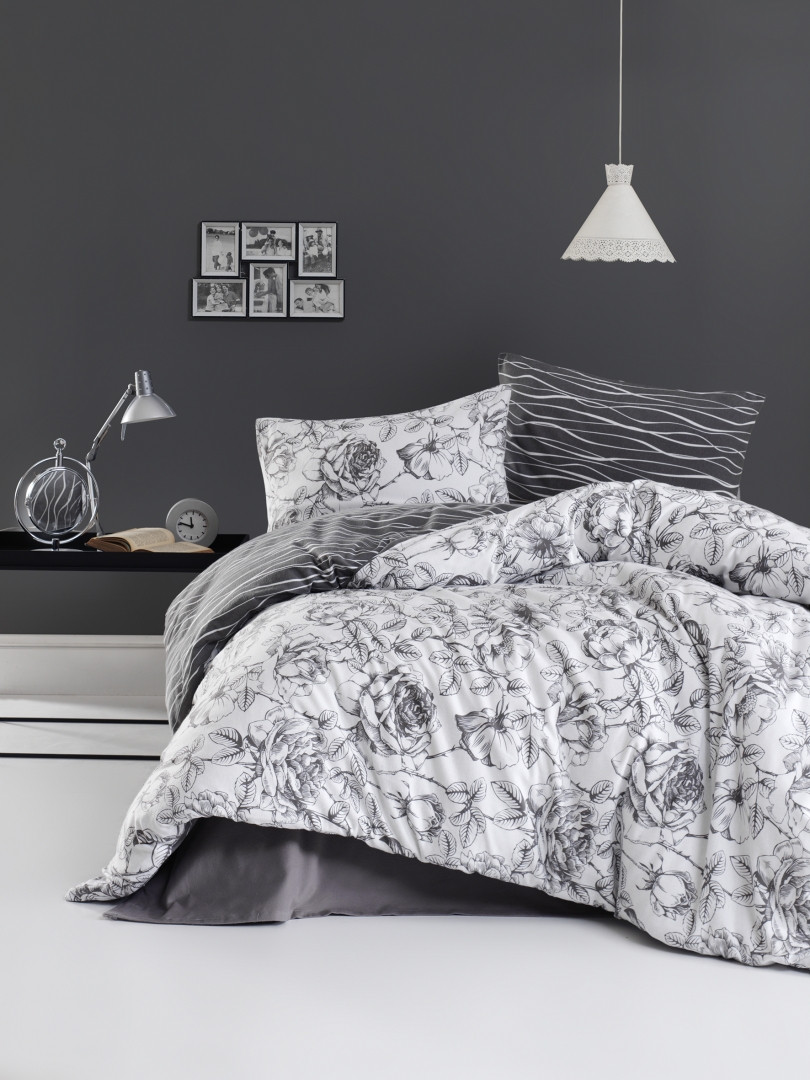 

Комплект постельного белья First Choice Фланель 200х220 Rozen Gray