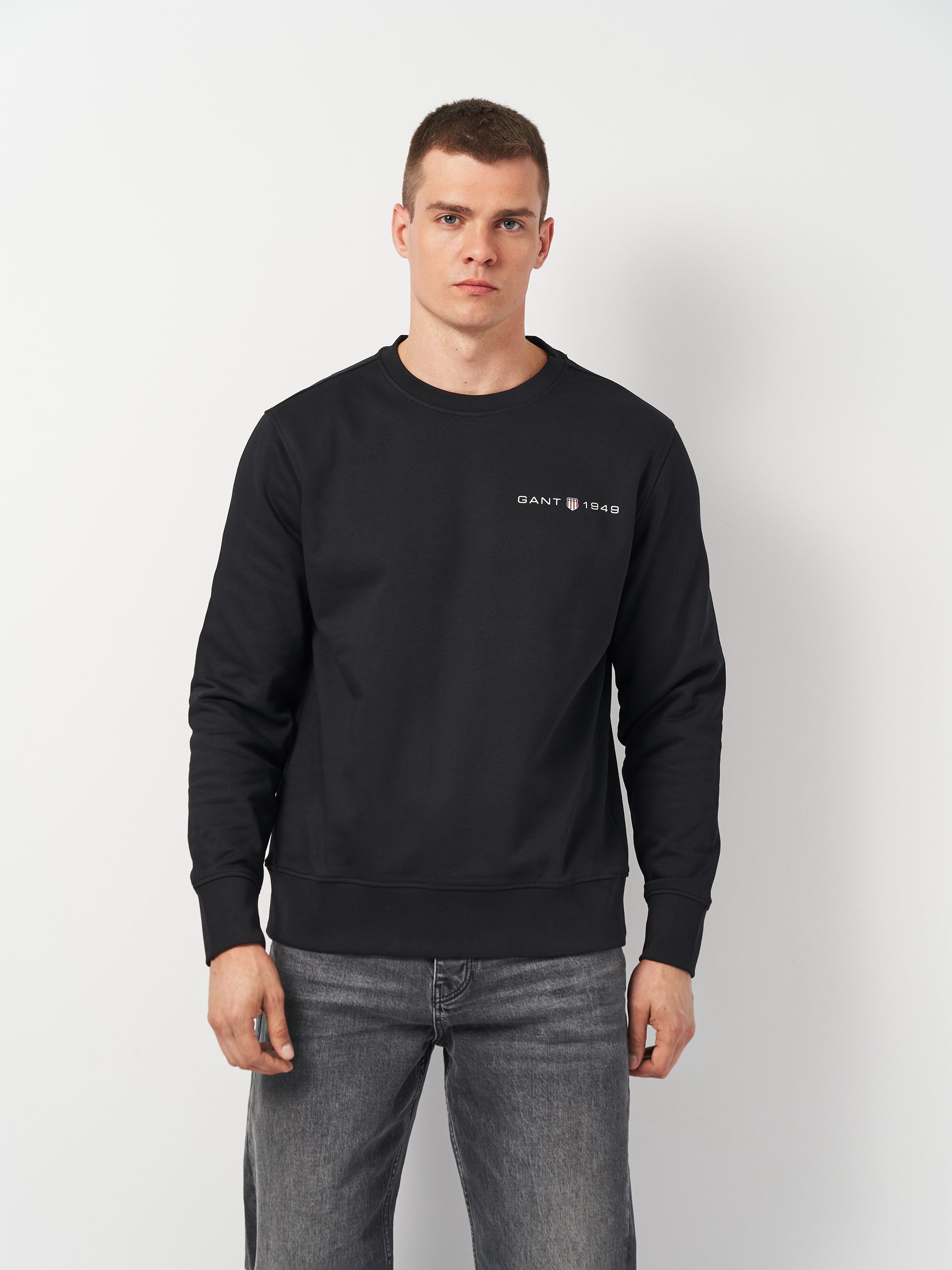 Акція на Світшот чоловічий GANT Printed Graphic C-Neck Sweat 2003243-5 XL Чорний від Rozetka