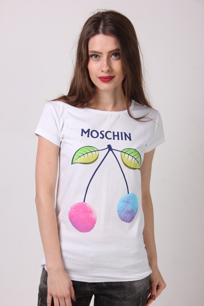 

Футболка женская Poncik 227 moschin (Белый, Футболка женская Poncik 227 moschin (Белый M)