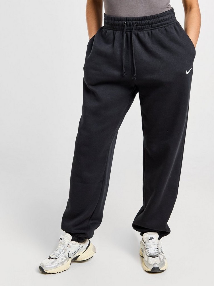 Акція на Спортивні штани жіночі Nike W Nsw Phnx Flc Hr Os Pant 2 FZ5996-010 L Чорні від Rozetka