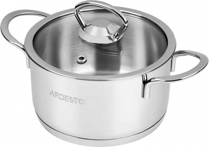 

Кастрюля Ardesto Luna AR0612S 1.2 л из нержавеющей стали с крышкой