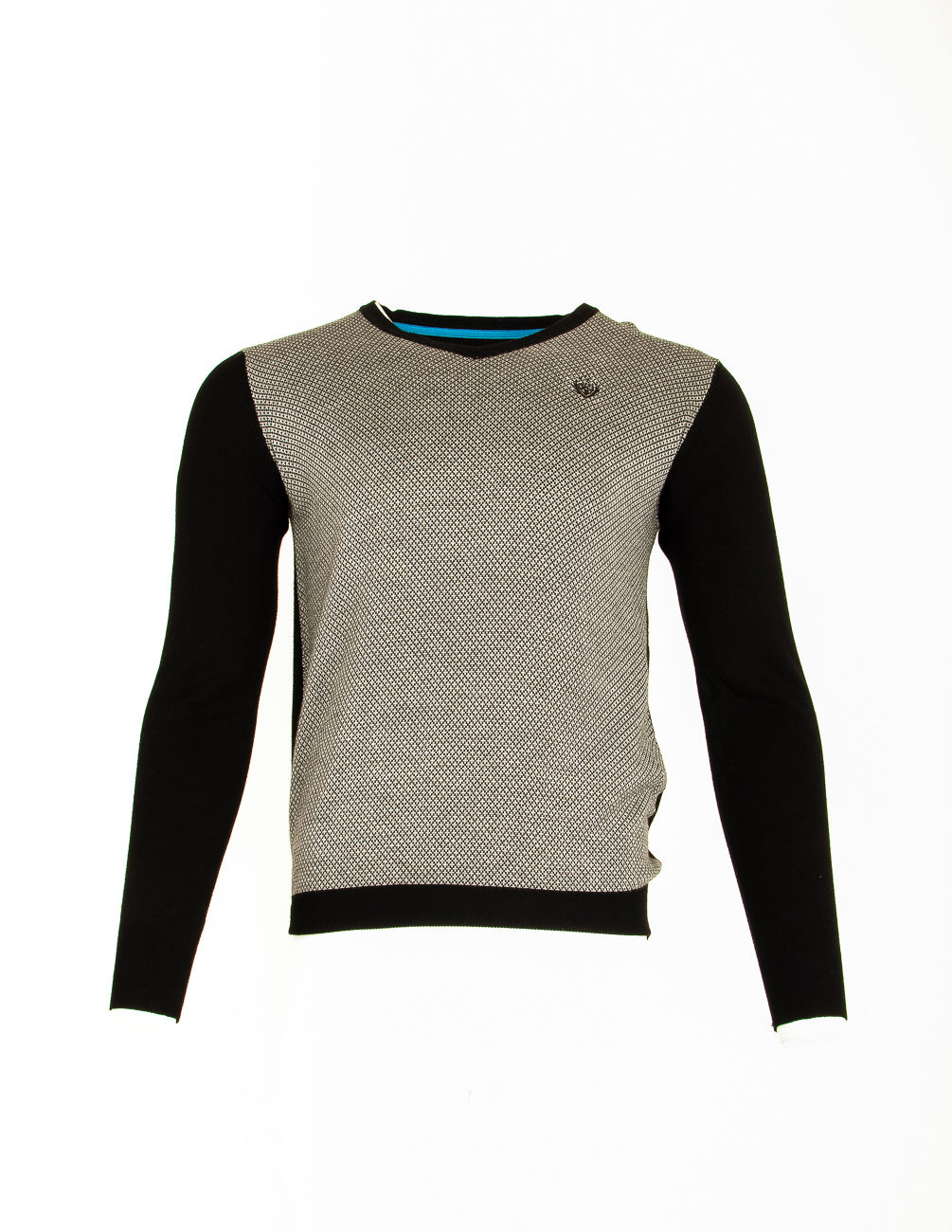 

Свитер Benson & Cherry М0104652 цвет черный-серый, Свитер Benson & Cherry М0104652 цвет черный-серый XL