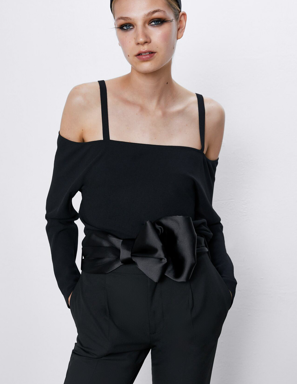 

Блуза Zara Ж1050187 (8799/840/800) цвет черный XL