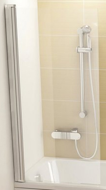 

Шторка для ванны RAVAK CVS1-80 (Transp) white левосторонняя 7QL40100Z1