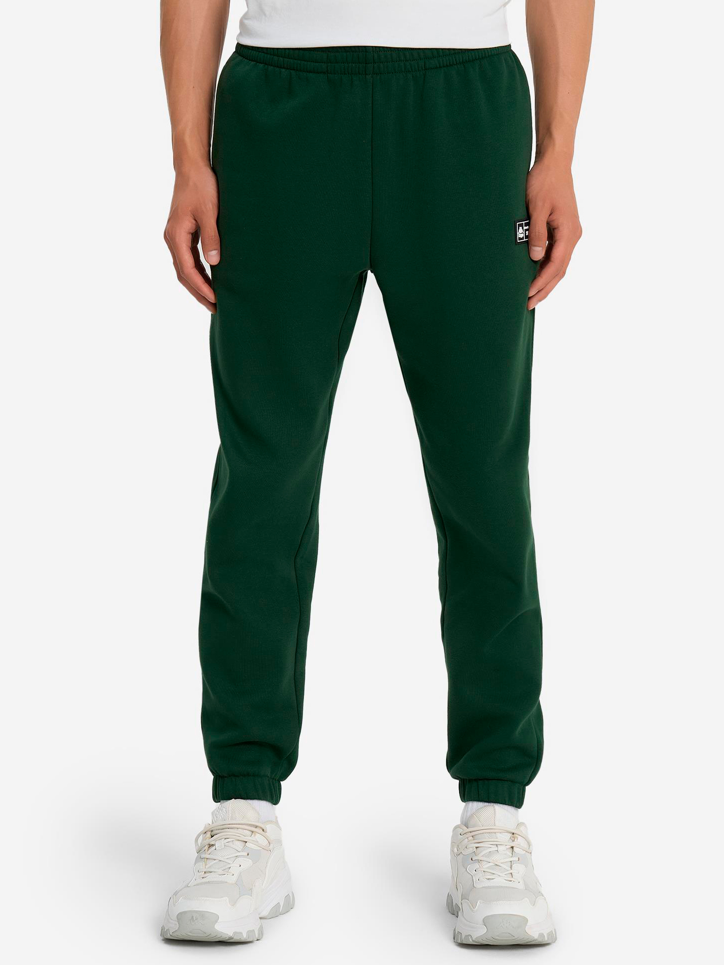 Акція на Спортивні штани чоловічі Kappa Men's trousers 130275-74 48-50 Темно-зелені від Rozetka