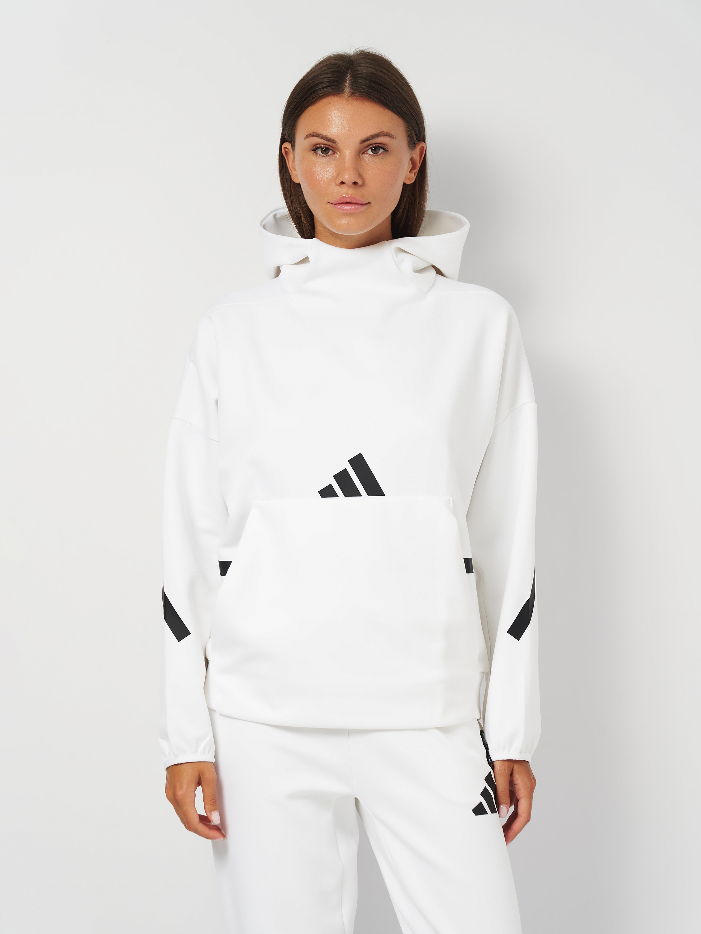 Акція на Худі жіноче Adidas W Z.N.E. Oh Hd JI7553 S White від Rozetka