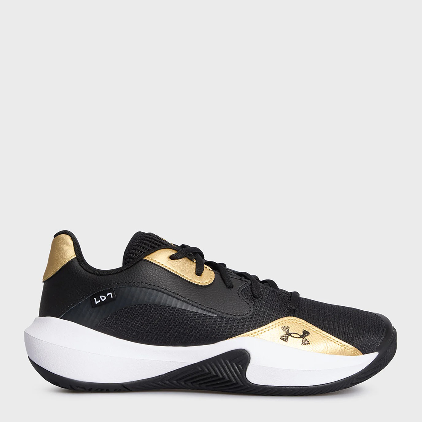 Акція на Чоловічі кросівки для баскетболу Under Armour Lockdown 7 Low 3027646-001 45.5 (11.5US) 29.5 см Чорні від Rozetka