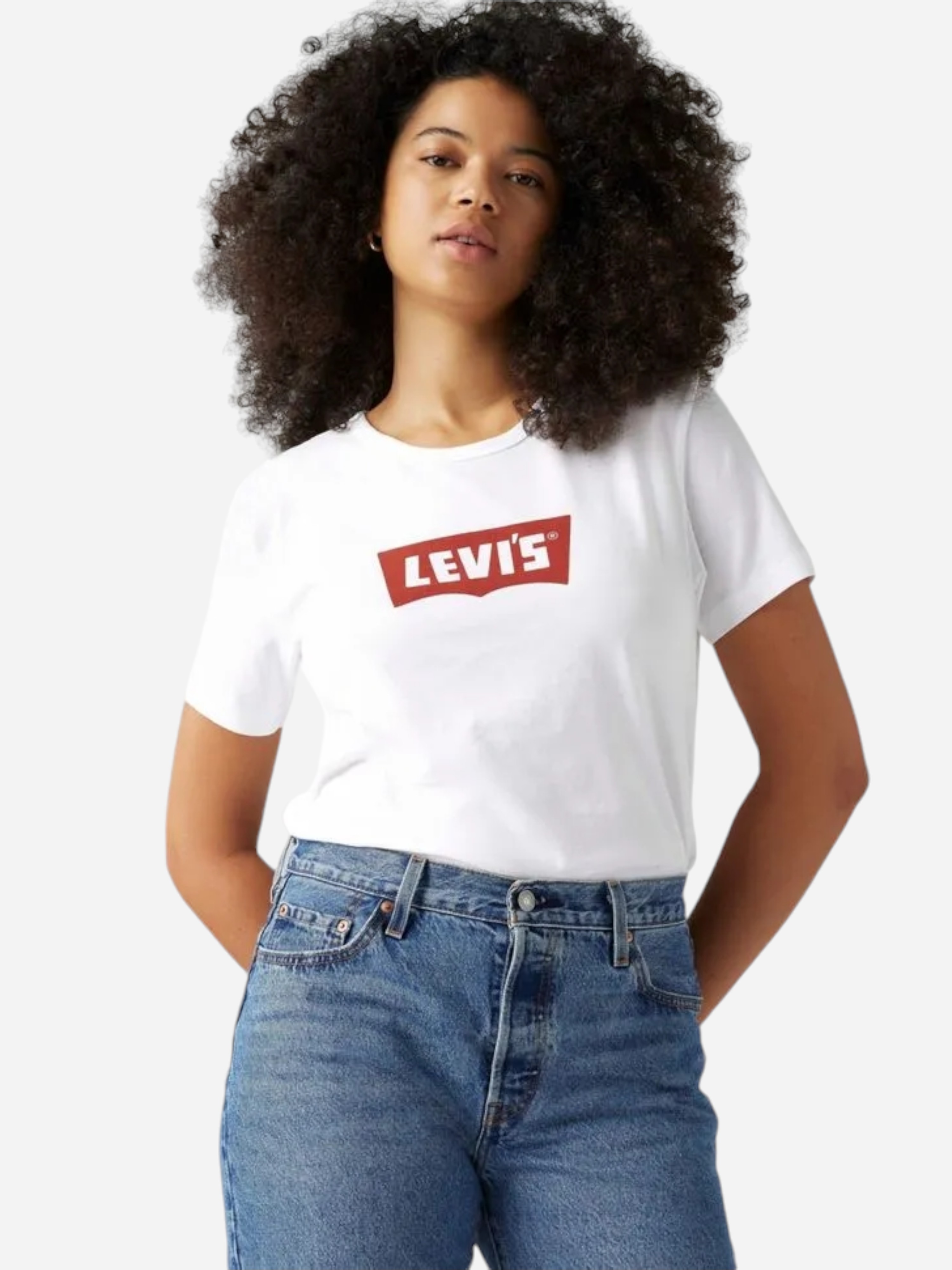 Акція на Футболка бавовняна жіноча Levi's Graphic Iconic A8802-0000 L Біла від Rozetka