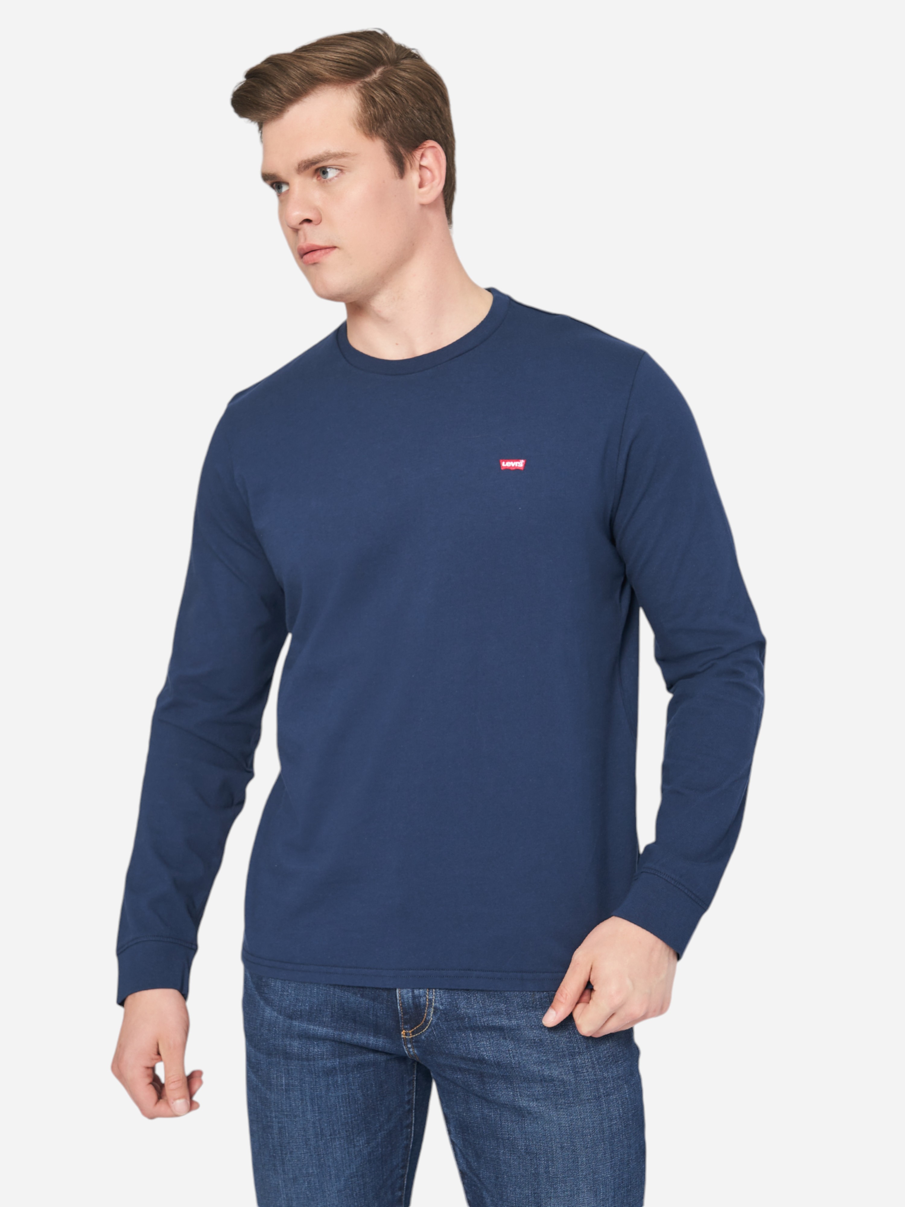 Акція на Лонгслів чоловічий Levi's Ls Original Hm 72848-0001 2XL Синій від Rozetka