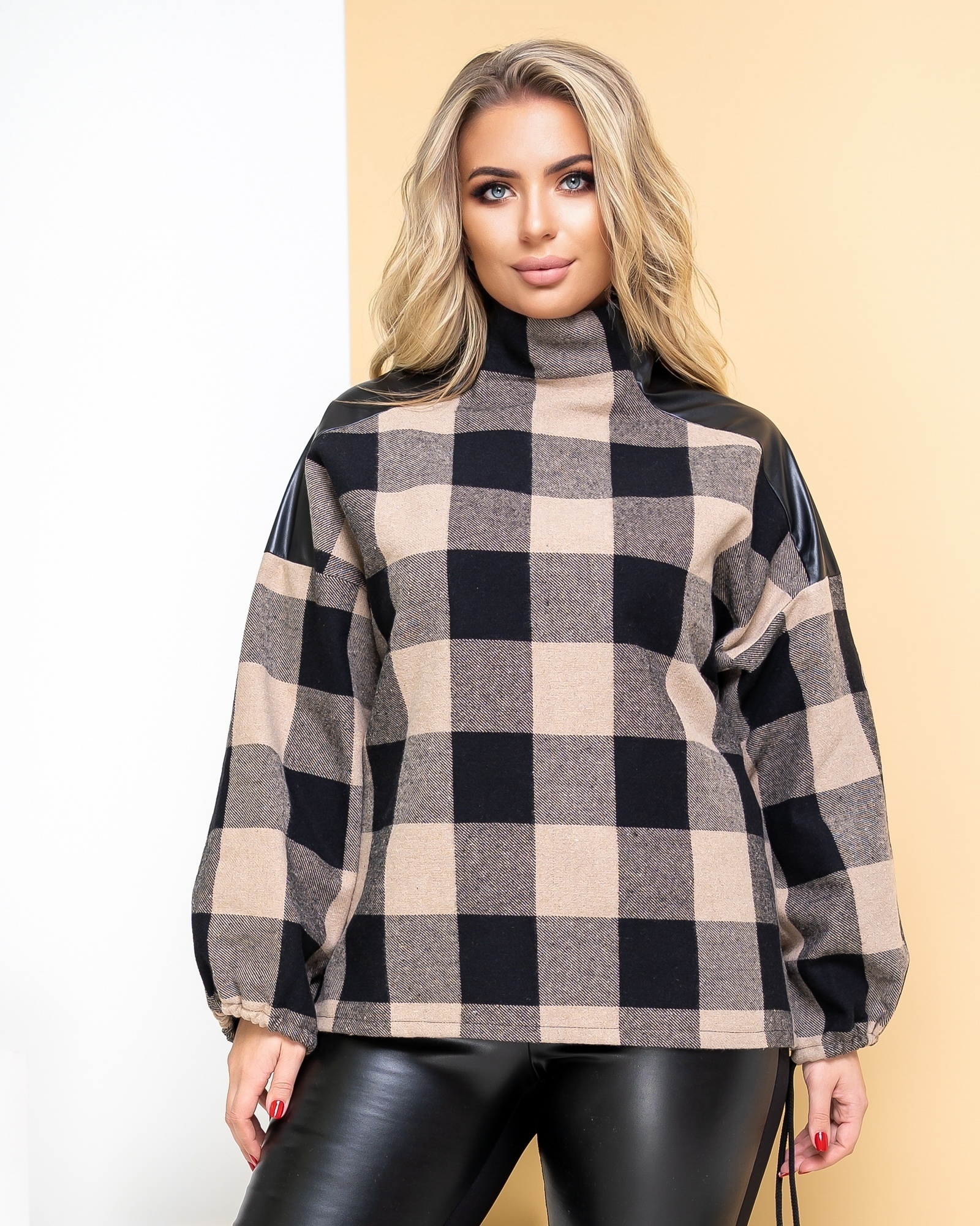 

Свитер Клетка Modnicy 0365 48-52