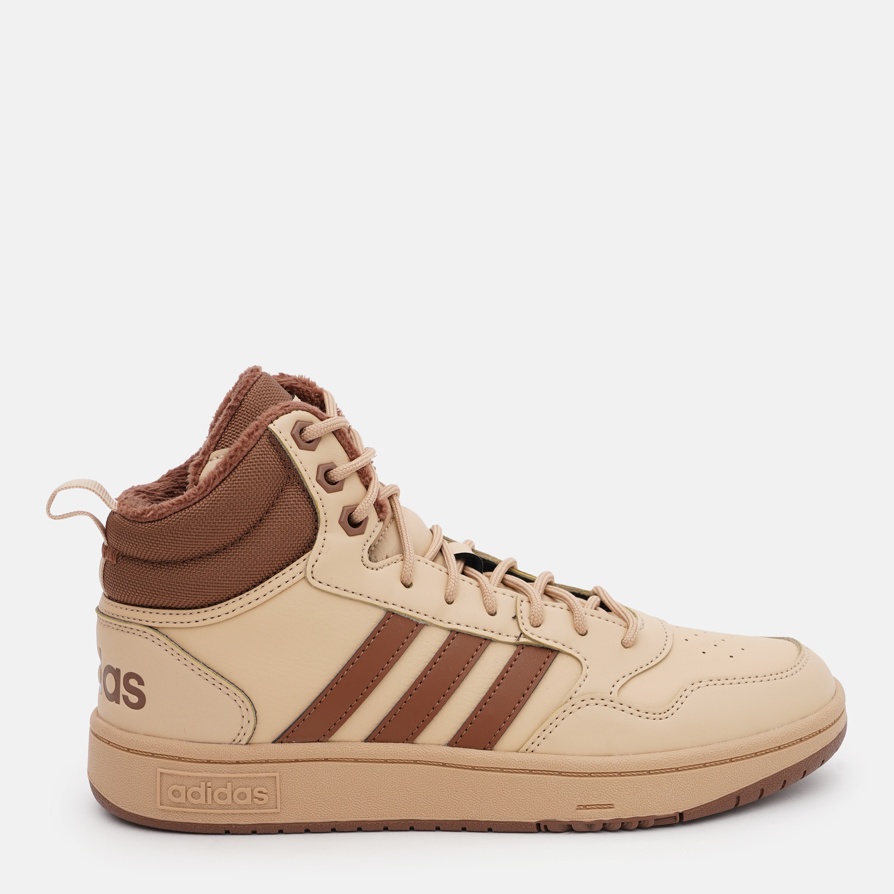 Акція на Жіночі зимові черевики Adidas Hoops 3.0 Mid Wtr IH0164 36.5 (4UK) 22.5 см Magbei/Prebrn/Prebrn від Rozetka