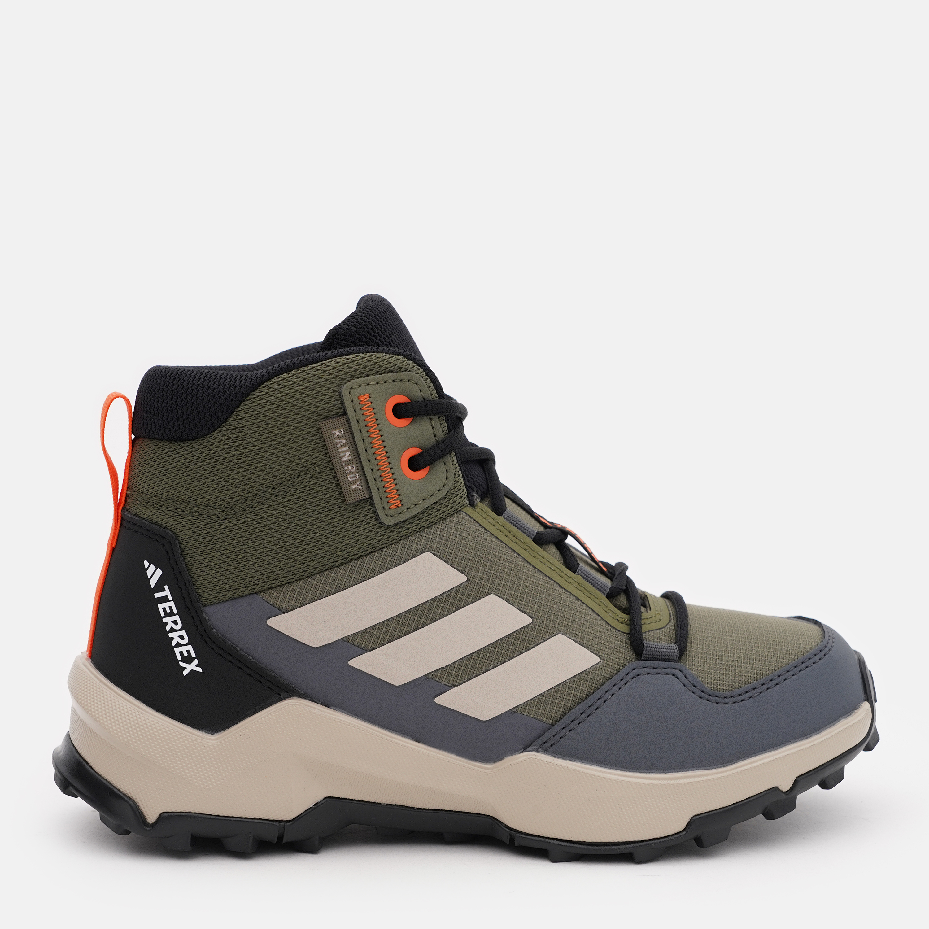 Акція на Підліткові кросівки для хлопчика Adidas Terrex Ax4R R.Rdy Mid K IF6518 35 Оливкові від Rozetka