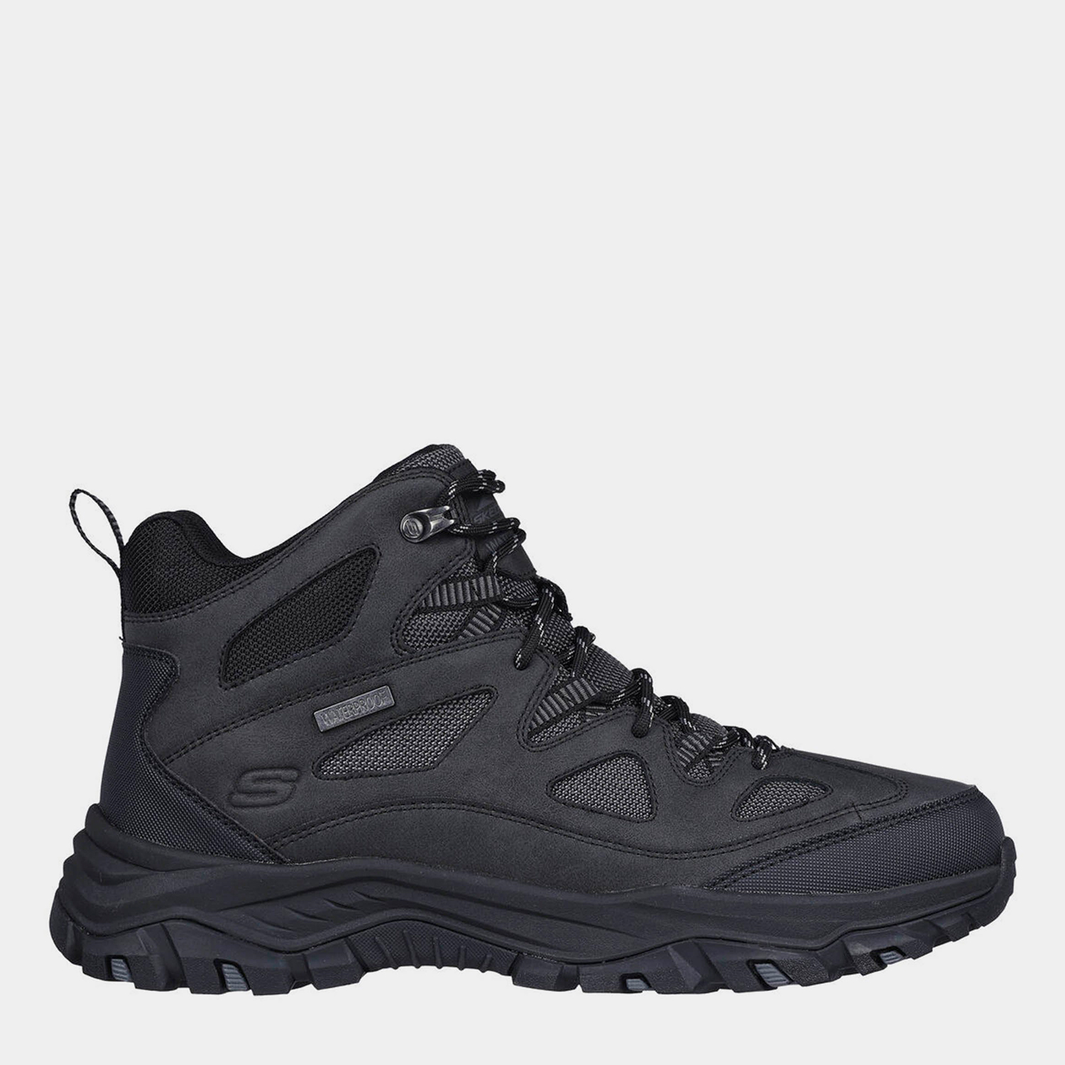 Акція на Чоловічі черевики для трекінгу з мембраною Skechers 204911 BLK 41 (8US) 26 см Чорні від Rozetka