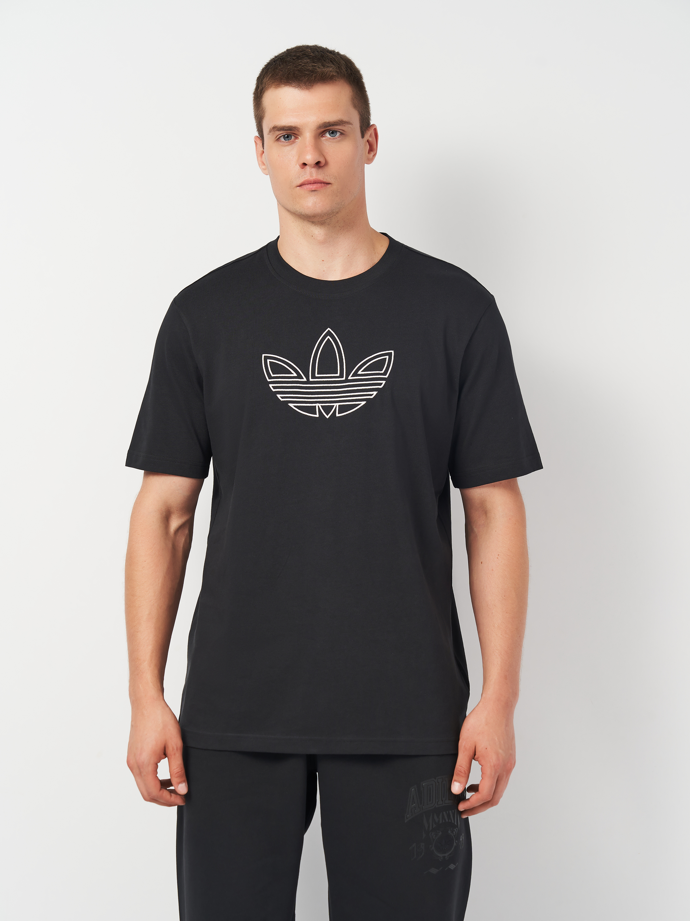 Акція на Футболка бавовняна чоловіча Adidas Originals Outline Tee IY4882 XL Чорна від Rozetka