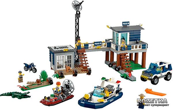 Конструктор LEGO City Police Участок болотной полиции (60069) – фото ...
