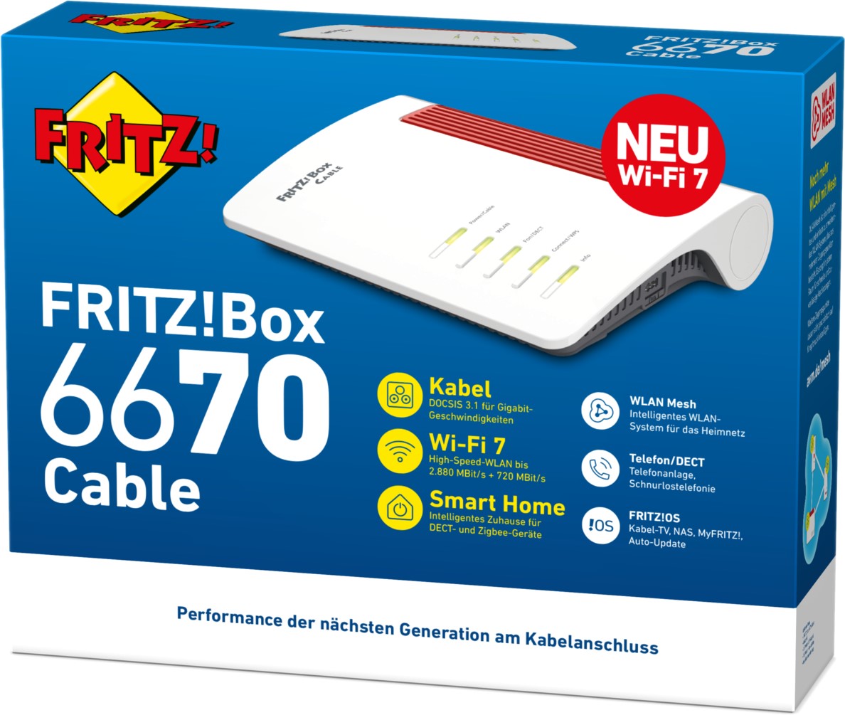 фото Беспроводной маршрутизатор (роутер) AVM Fritz! Box 6670 (20003047)
