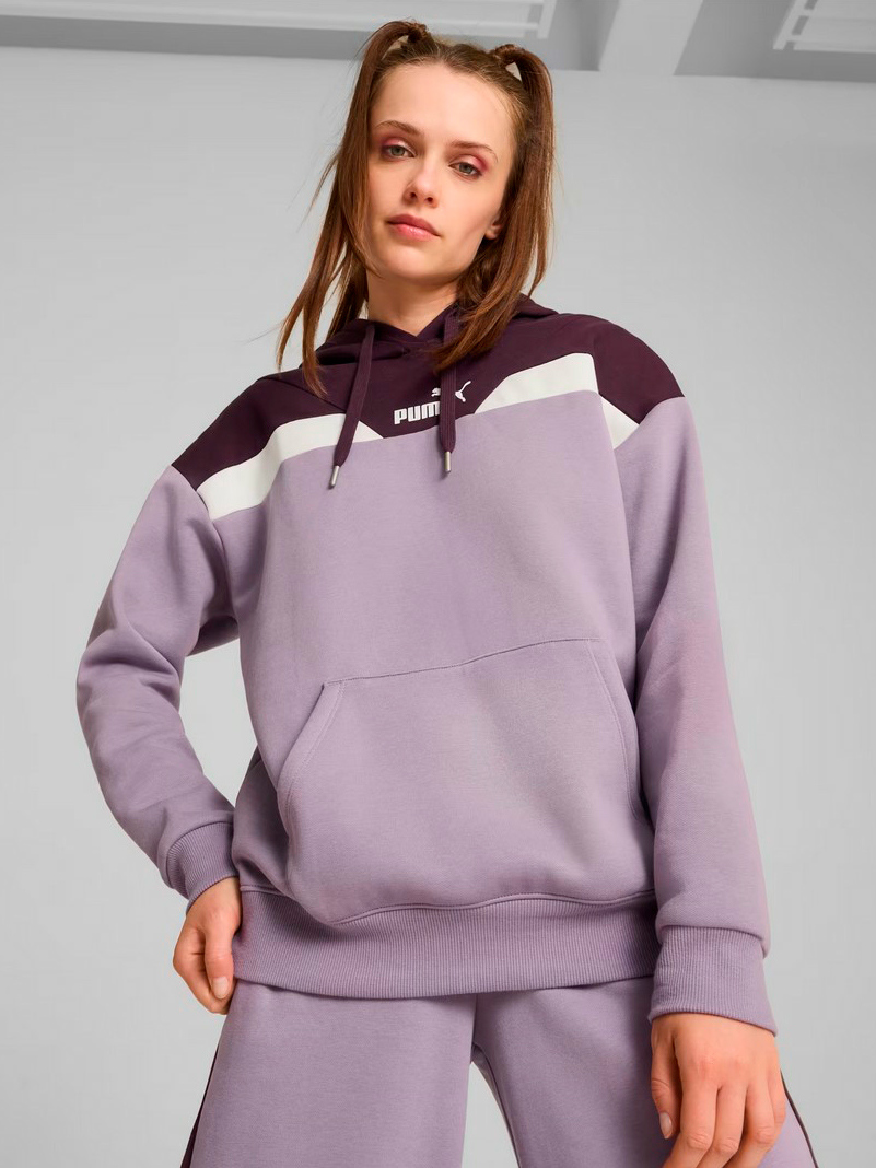 Акція на Худі тепле жіноче Puma Power Hoodie Fl 681647-30 XS Фіолетове від Rozetka