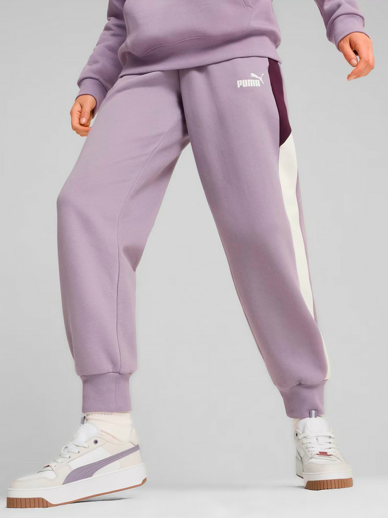 Акція на Спортивні штани на флісі жіночі Puma Power Pants Fl 681649-30 XS Фіолетові від Rozetka