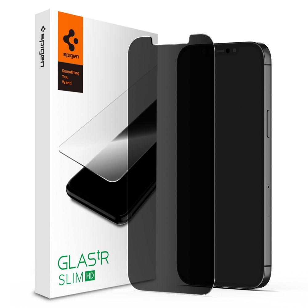 

Защитное стекло Spigen Glas.tR Slim HD для iPhone 12 / 12 Pro Privacy