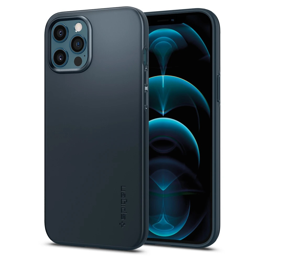 

Чехол Spigen Thin Fit для iPhone 12 Pro Max Metal Slate