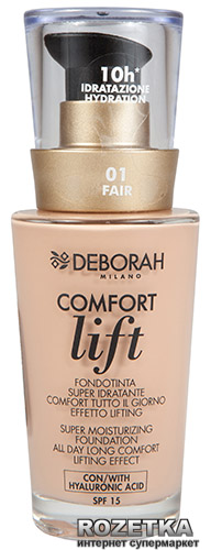 Акція на Тональная основа Deborah Comfort Lift вельветовая 01 Fair (8009518122565) від Rozetka UA