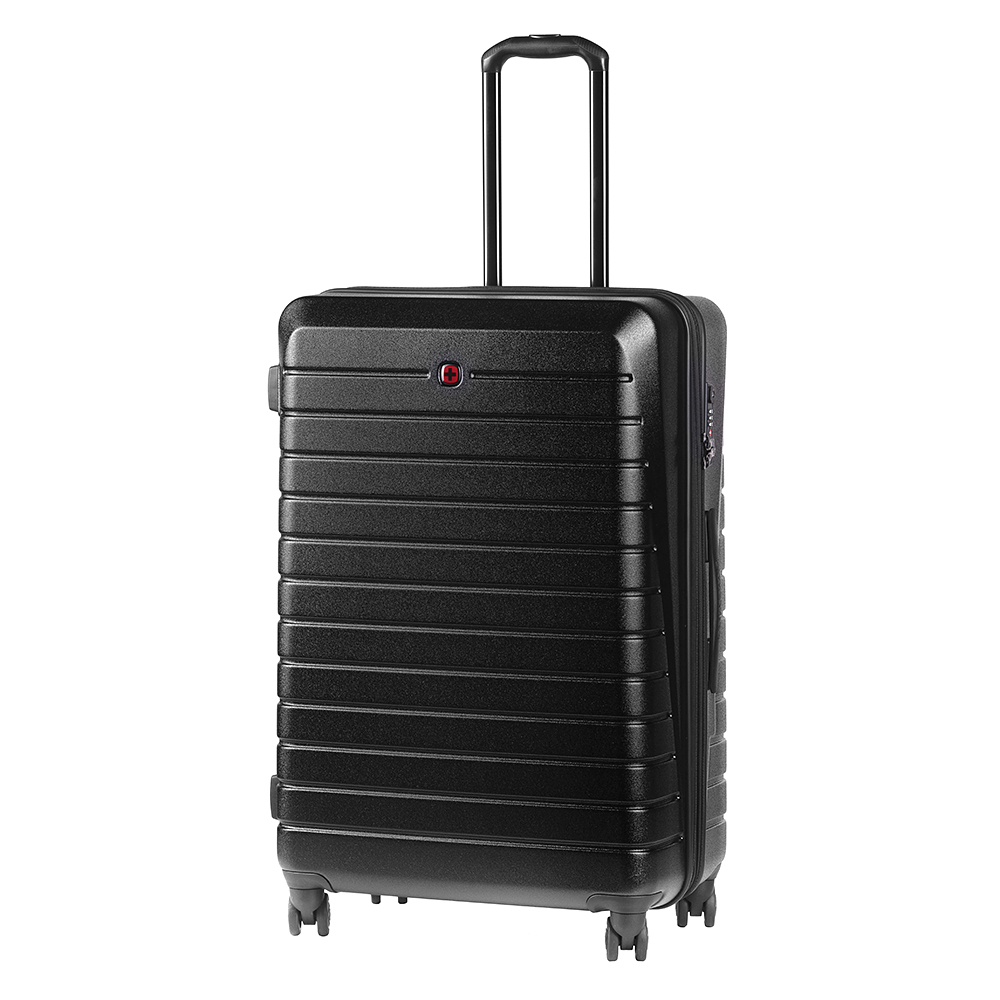 

Пластиковый дорожный чемодан большой на колесах 76х52см Wenger Ryse Черный (610147)