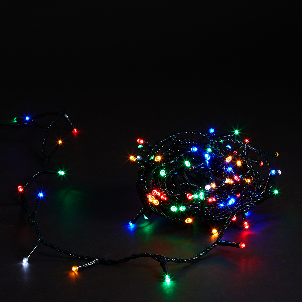 

Гирлянда с коннектором, 100 LED, желтая