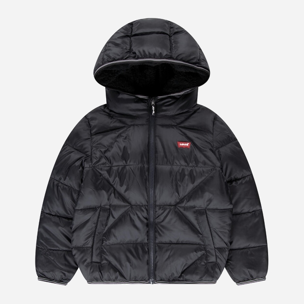 Акція на Дитяча демісезонна стьобана куртка для хлопчика Levi's Lvb Sherpa Lined Puffer Jkt 8EL257-023-LY 116 см Чорна від Rozetka