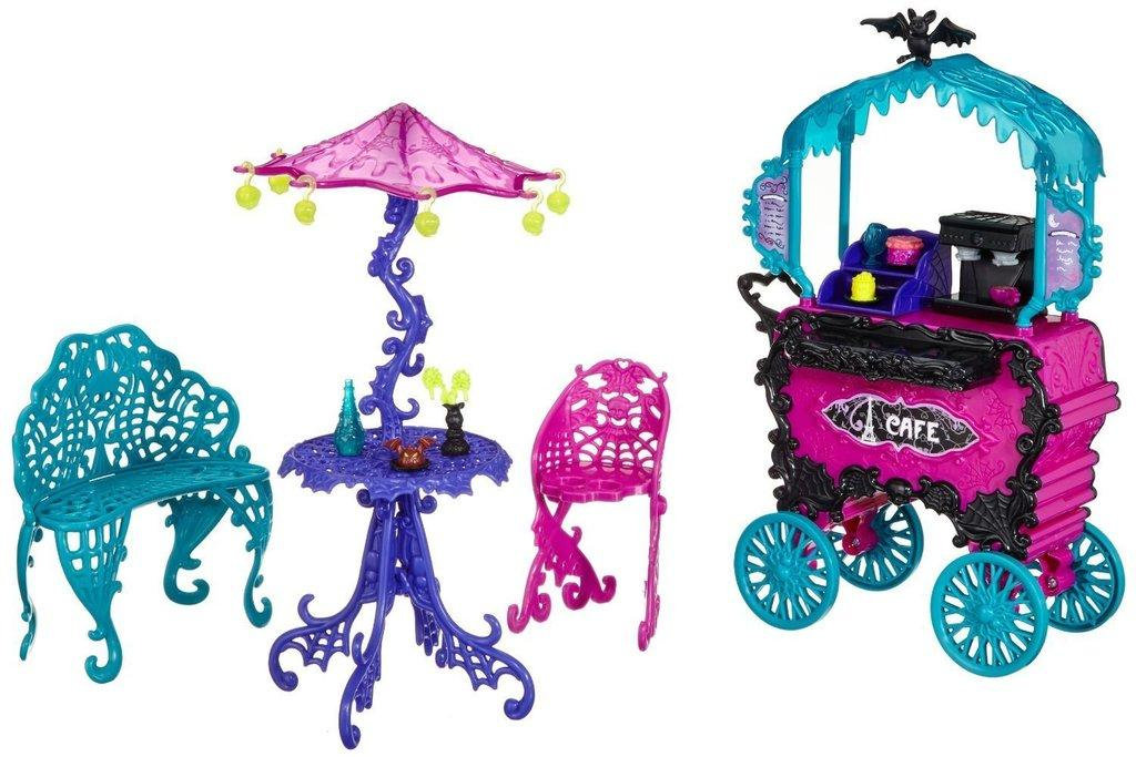 

Кукольный игровой набор Передвижное кафе Скариж - Город Страха Monster High Scaris - City of Frights Cafe Cart