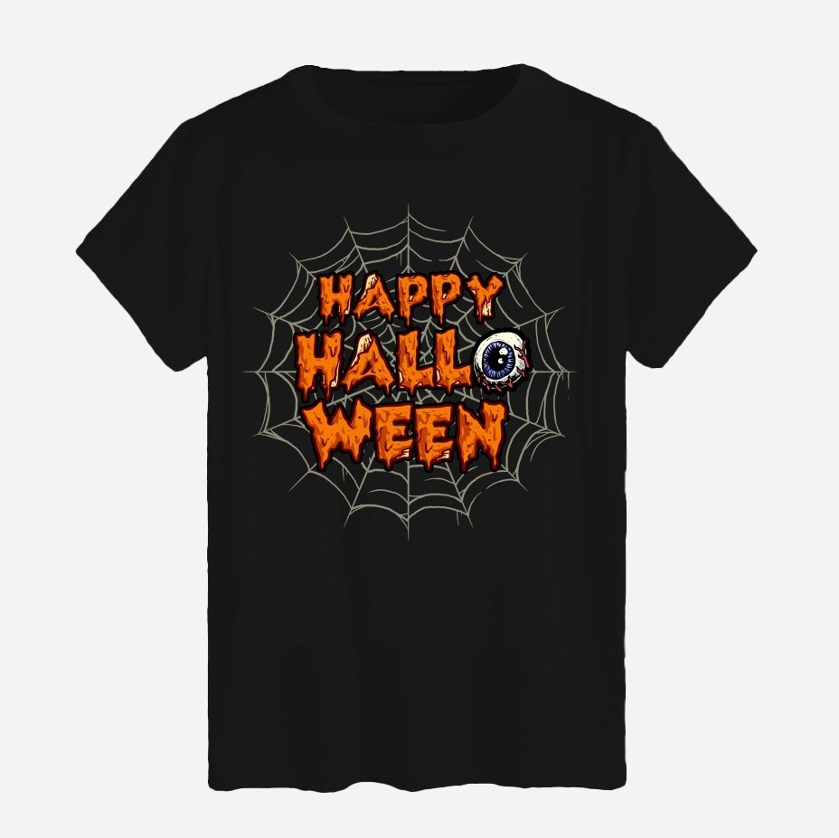 Акція на Футболка бавовняна довга чоловіча Likey Happy Halloween M150-2323 XL Чорна від Rozetka