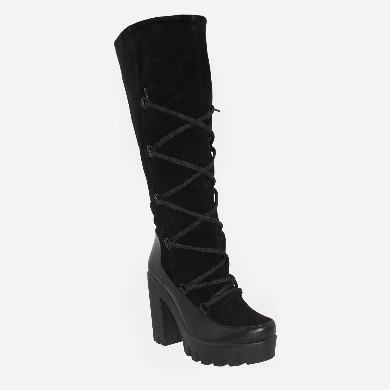 Жіночі чоботи Shoe Qwix Rs322-11 38 24 см Чорні від Rozetka на платформі USKIDKA Акція на Жіночі чоботи Shoe Qwix Rs322-11 38 24 см Чорні від Rozetka