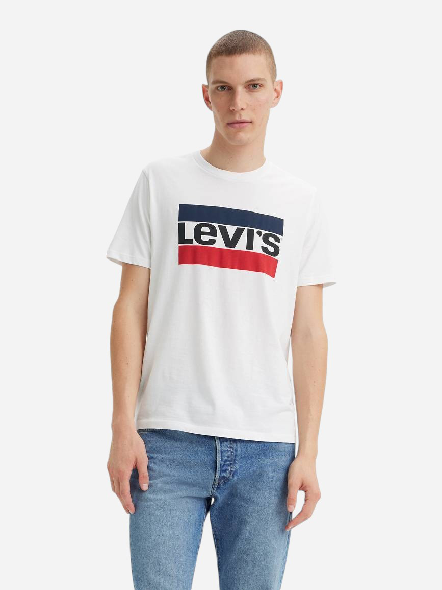 Акція на Футболка чоловіча Levi's 713246391 XL Біла від Rozetka