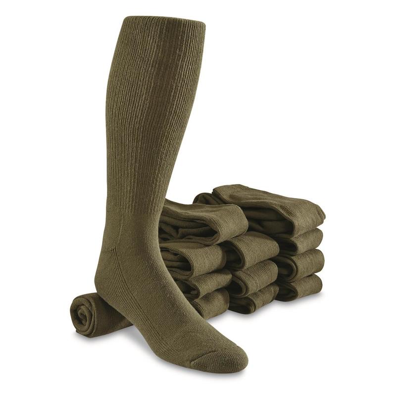 

Антибактериальные носки армии США USGI MILITARY ANTI-MICROBIAL BOOT SOCK Large, Coyote Brown
