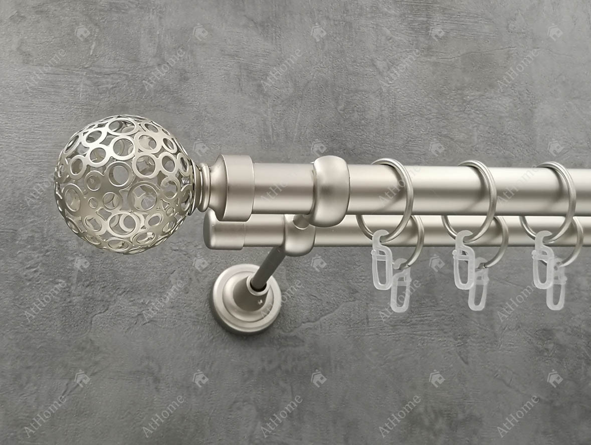 

Карниз Quadrum Савона 300 см двойной Сатин 25/19 мм гладкая (кольца с крючками)