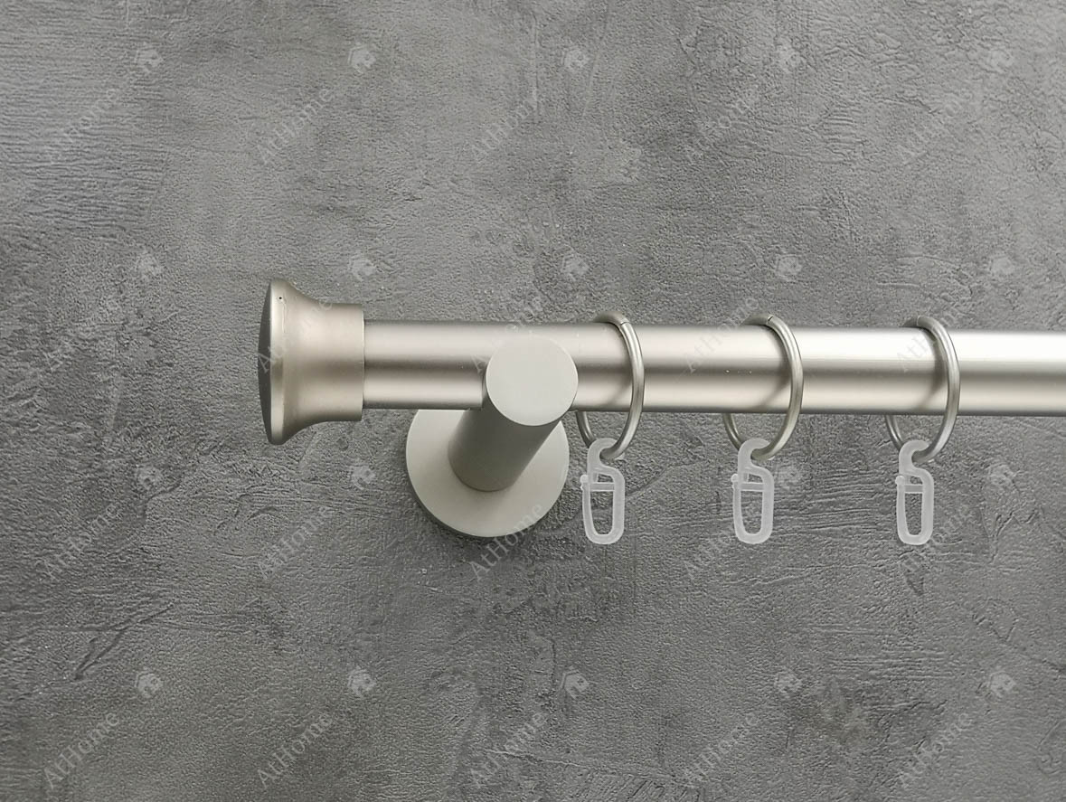 

Карниз Quadrum Дуо 300 см одинарный универсальный Сатин 25 мм гладкая (кольца с крючками)