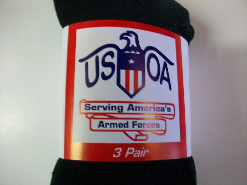 

Антибактериальные носки армии США USGI MILITARY ANTI-MICROBIAL BOOT SOCK Large, Чорний