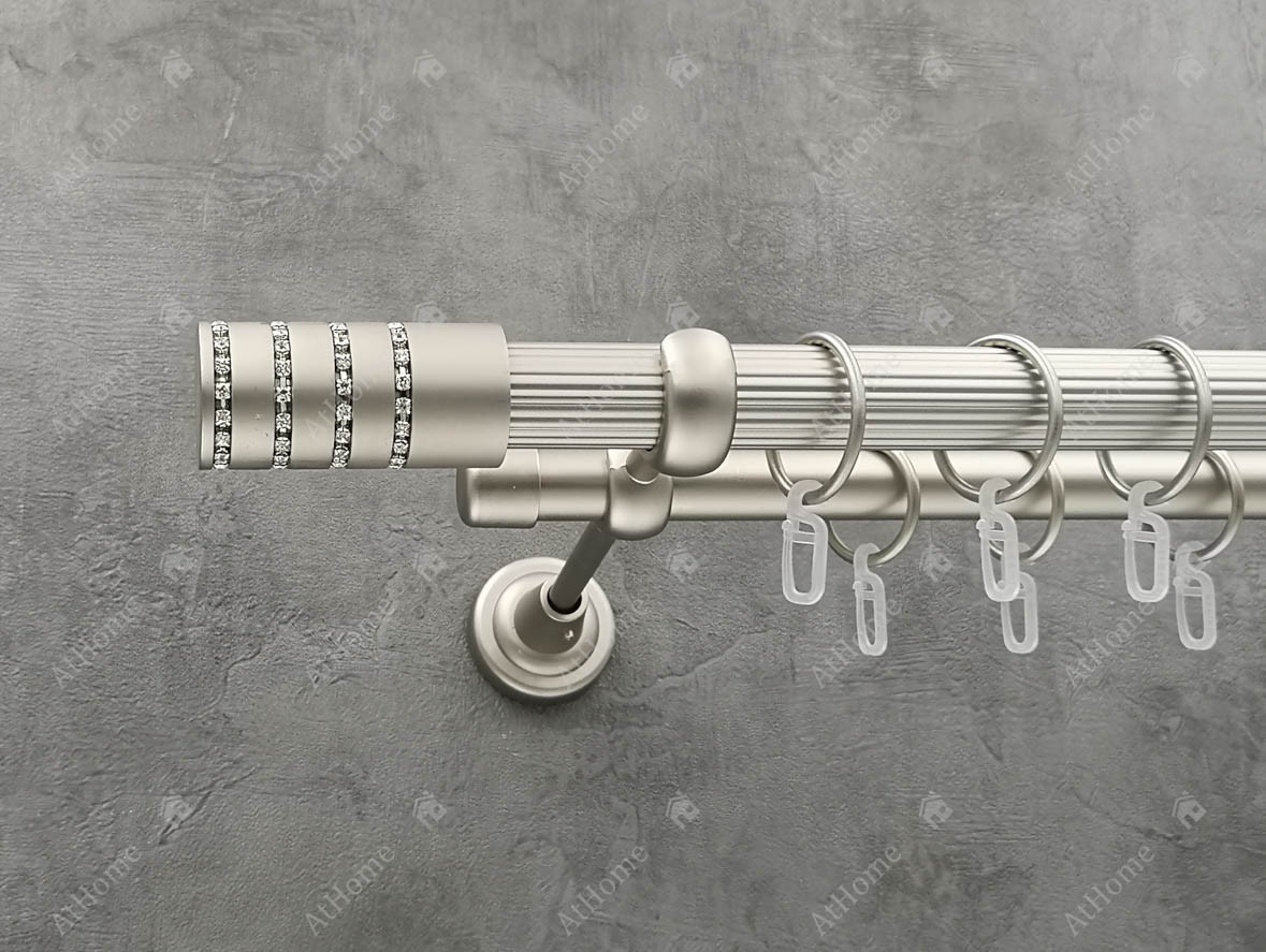 

Карниз Quadrum Барамела 320 см двойной Сатин 25/19 мм рифленая (кольца с крючками)