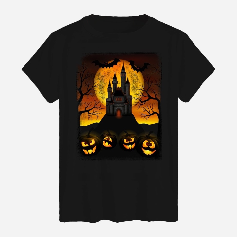 Акція на Футболка бавовняна довга чоловіча Likey Halloween M150-2313 3XL Чорна від Rozetka