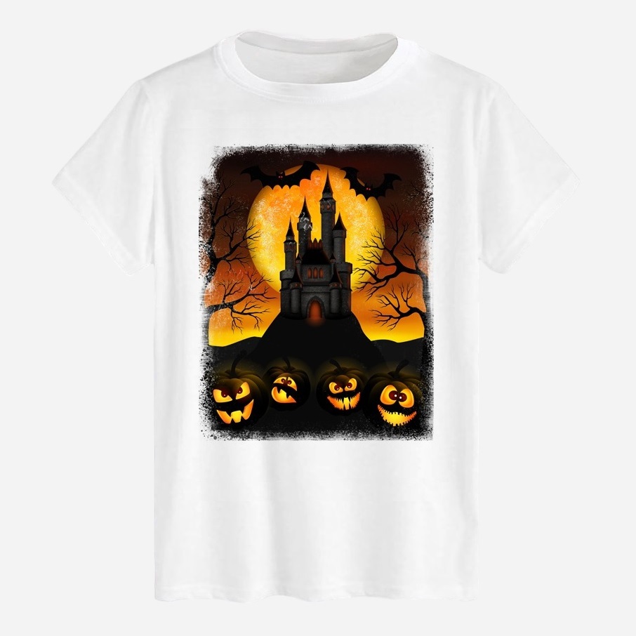 Акція на Футболка бавовняна довга чоловіча Likey Halloween M150-2313 L Біла від Rozetka