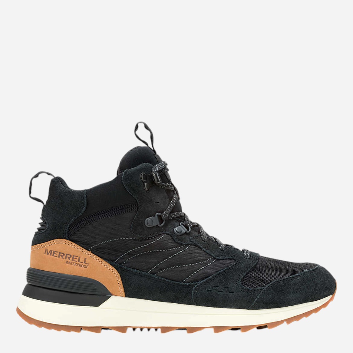 Акція на Чоловічі черевики для туризму з мембраною Merrell Alpine 83 Snkr Recraft Mid Wp J006719 43.5 (9.5US/9UK) 27.5 см Чорні від Rozetka