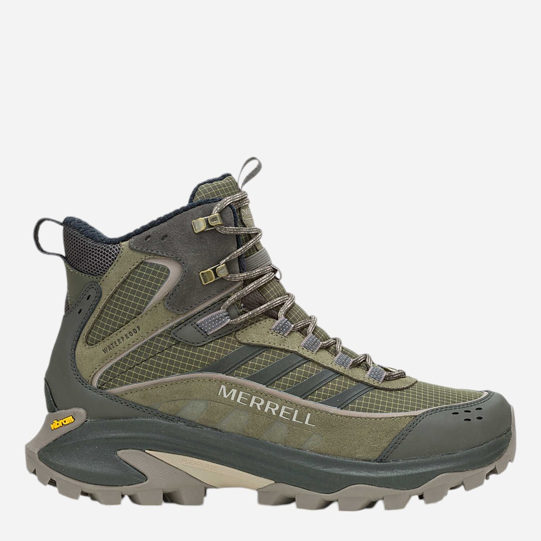 Акція на Чоловічі черевики для трекінгу з мембраною Merrell Moab Speed 2 Thermo Mid Wp J038413 43 (9US/8.5UK) 27 см Оливкові від Rozetka