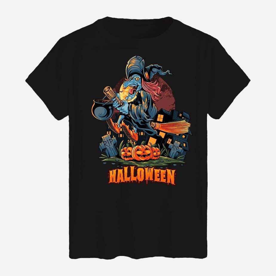 Акція на Футболка бавовняна довга чоловіча Likey Halloween M150-2307 S Чорна від Rozetka