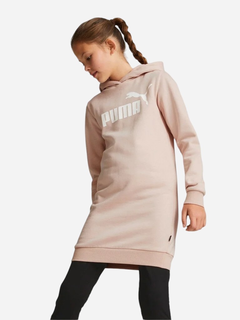 Акція на Дитяча сукня-худі для дівчинки Puma Ess Logo Hooded Dress 67030947 122-128 см Rose Quartz від Rozetka