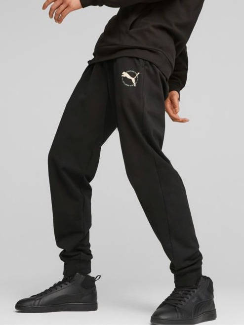 Акція на Спортивні штани утеплені чоловічі Puma Better Sportswear Sweatpants TR CL 67606501 L Black від Rozetka