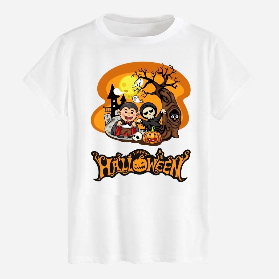 Акція на Футболка бавовняна довга чоловіча Likey Halloween M150-2309 M Біла від Rozetka