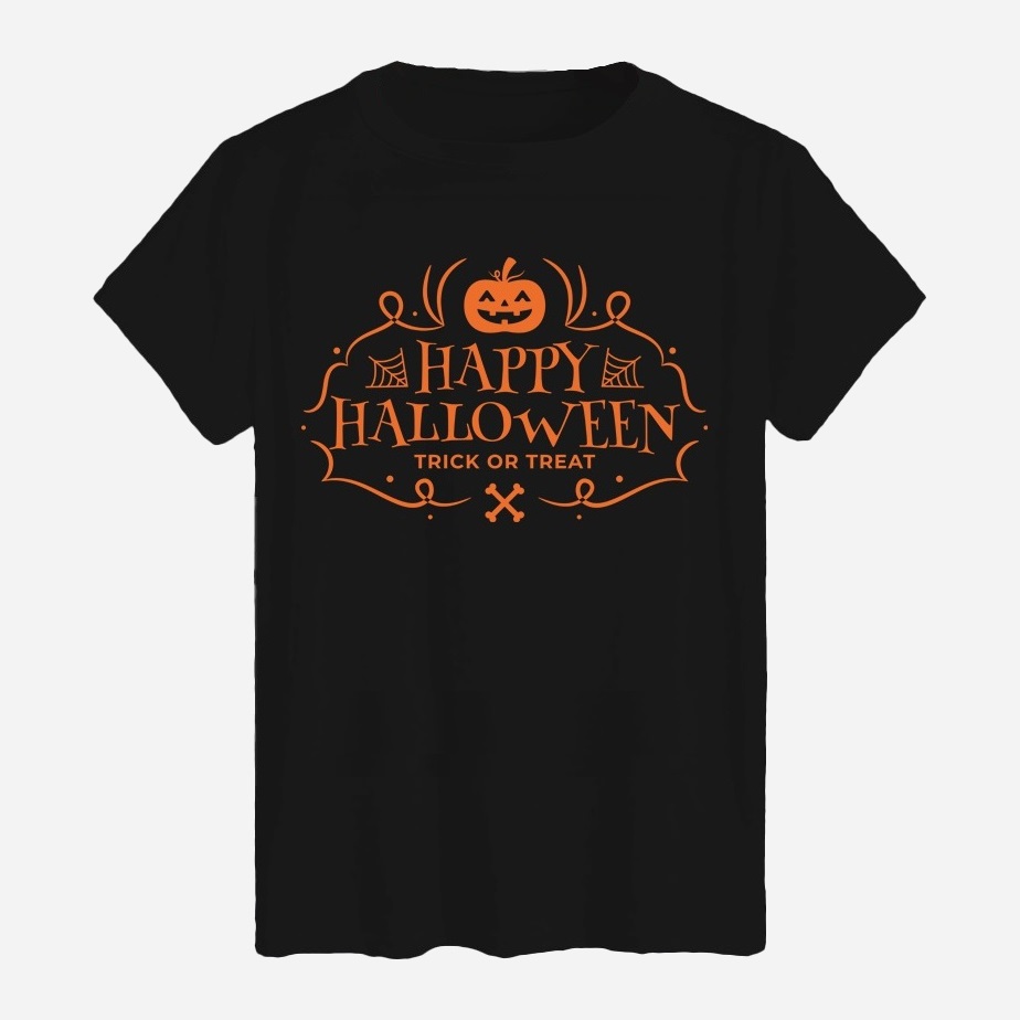 Акція на Футболка бавовняна довга чоловіча Likey Happy Halloween M150-2324 XL Чорна від Rozetka