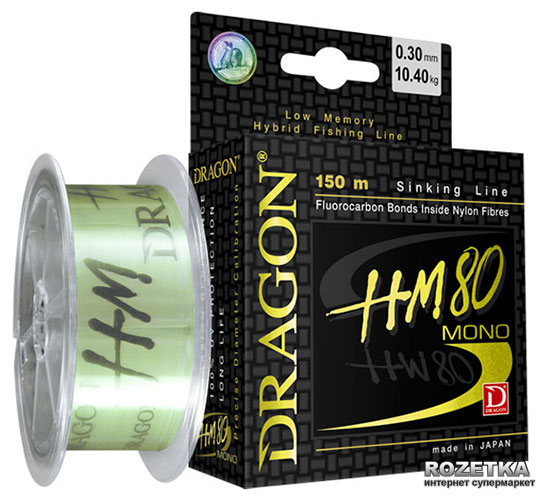 

Леска Dragon HM80 150 м 0.201 мм 5.20 кг (PDF-30-00-020)