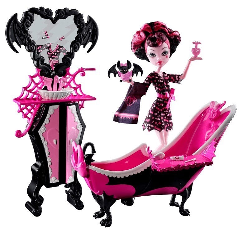 

Кукольный игровой набор Monster High Draculaura Кукла Монстер Хай Дракулаура с ванной